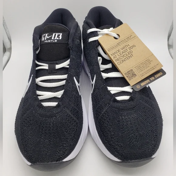 Nike Air Zoom GT Hustle 3 TB Black/White Basketball Shoes - Picture 5 of 8